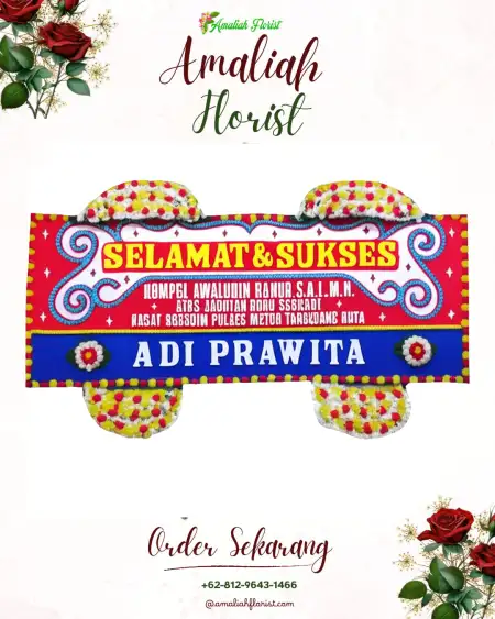 Papan Bunga Ucapan Selamat Watudakon